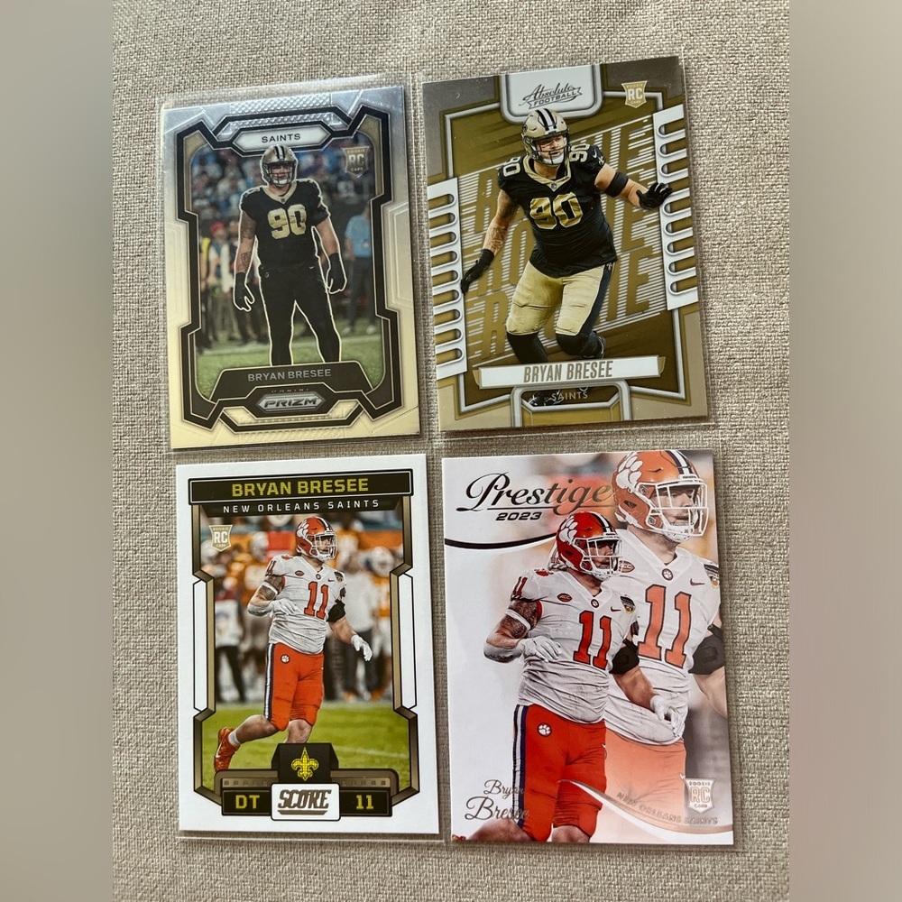 Bryan Breese New Orleans Saints NFL Rookie 2023 Panini Football Card Lot